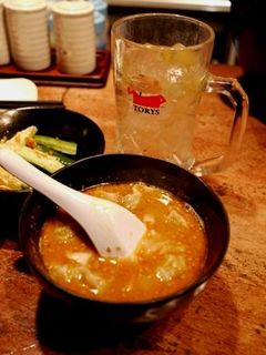 坦々スープ餃子