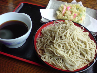 冷やしかきあげそば
