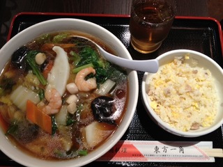 海鮮麺＋ハンチャーハン