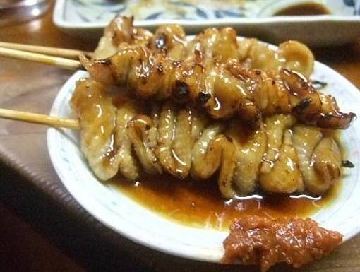 焼き鳥皮、レバー、ネギ間、カシラ