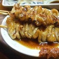 焼き鳥皮、レバー、ネギ間、カシラ