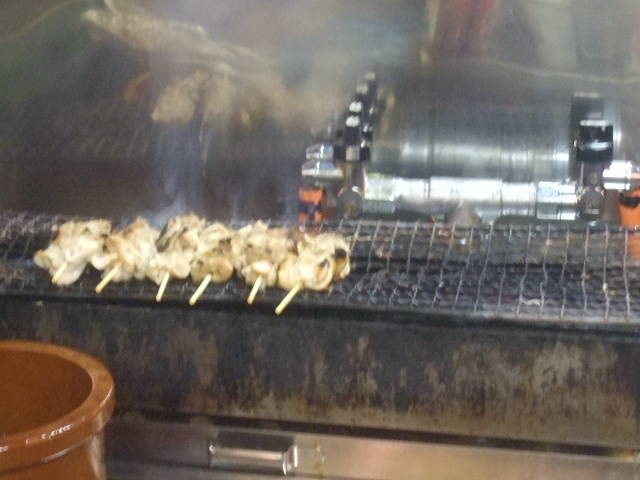 焼き鳥皮、レバー、ネギ間、カシラ