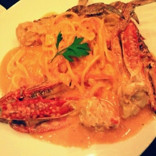 渡り蟹のトマトソース