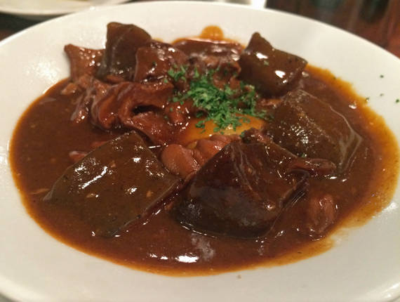 洋風モツ煮込みデミ味噌味