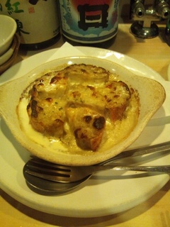 蟹味噌のバケットグラタン