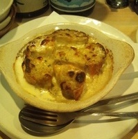 蟹味噌のバケットグラタン