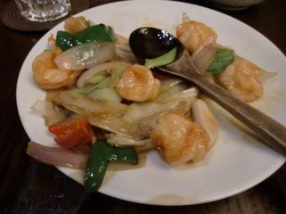 海老と野菜の炒め物