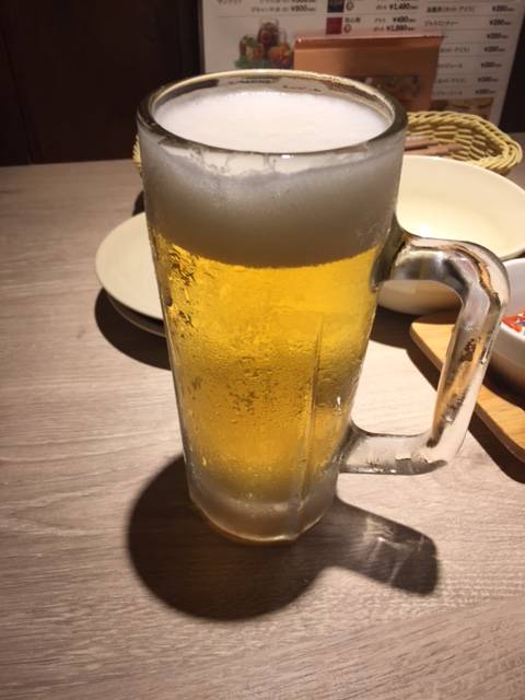 生ビール　中ジョッキ