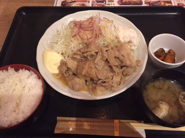 豚の生姜焼き定食