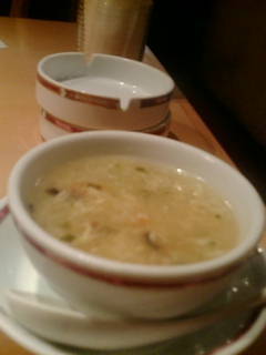 ランチセットの玉子スープ
