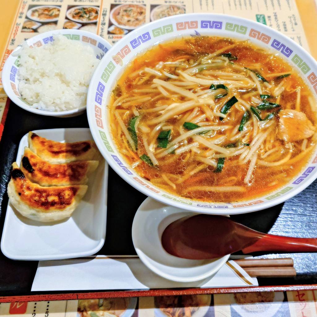 もやしラーメン定食