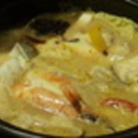 魚介と白菜のカレーチーズ煮込み