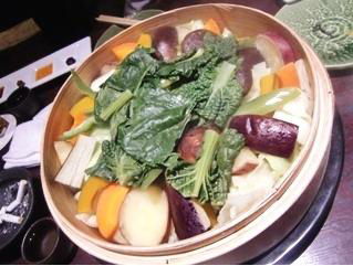 関西地野菜のセイロ蒸し