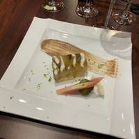 鮎のアスピック　肝のソース