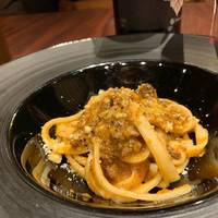 吉田うどん　鹿肉のラグーソース