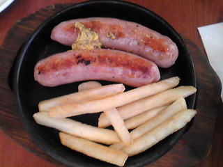 ソーセージのグリル