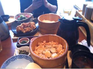 ホタテバターおひつ