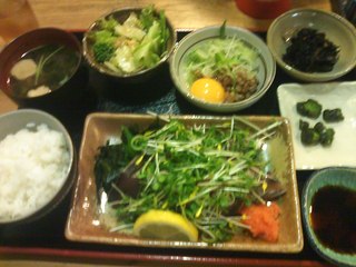 カツオのたたき定食