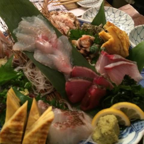 石巻港産直鮮魚の刺身