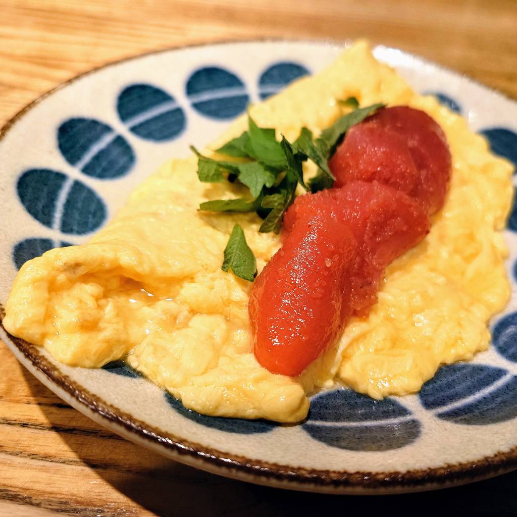 あごだし効いた明太卵焼き