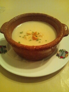 牡蠣のクリームスープ