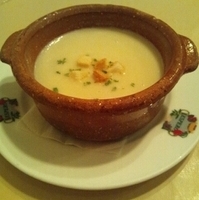 牡蠣のクリームスープ