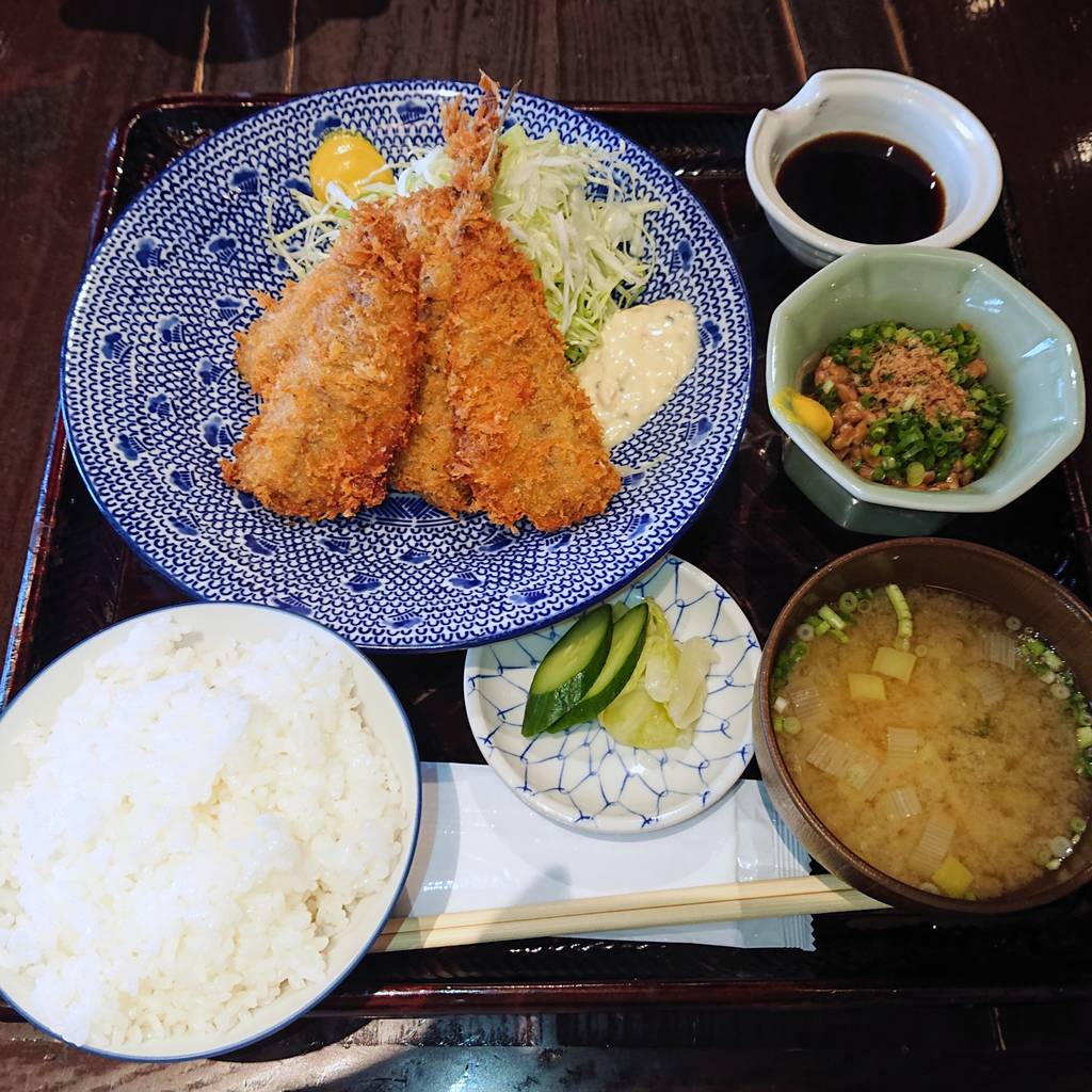 鯵フライ定食