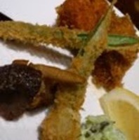 秋鮭と季節の野菜のフライ自家製タルタル添え