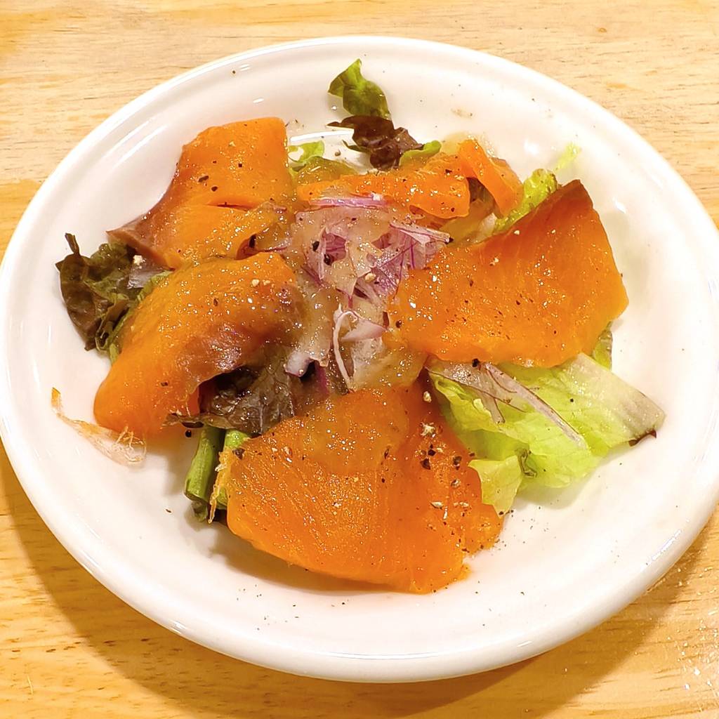 スモークサーモンのカルパッチョ