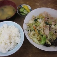 肉入り野菜炒めライス