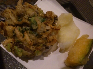 季節野菜の天ぷら盛合せ