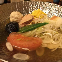 名古屋コーチンと夏野菜の鍋