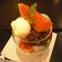 抹茶白玉パフェ