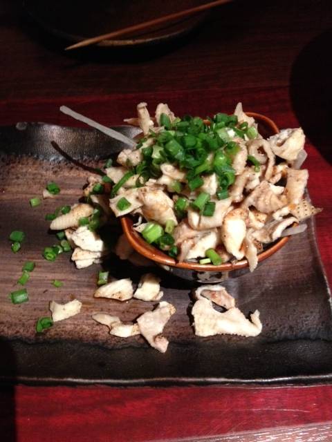 こぼれ鶏皮ポン酢