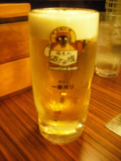 生ビール中