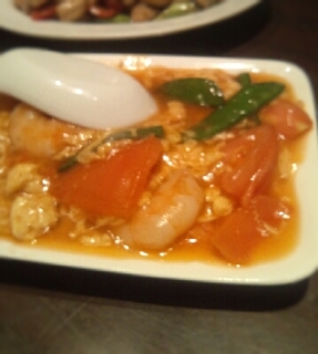 海老とトマトのさっぱり塩炒め