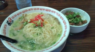 とんこつラーメン　チャーシュー丼セット