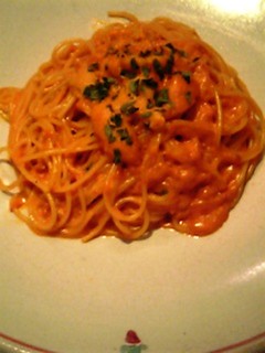 生うにのトマトクリームパスタ