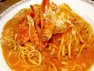 渡り蟹のトマトクリームソース