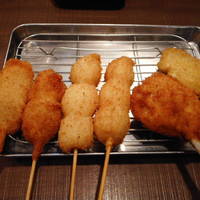 串カツ色々　ソースの二度漬けは禁止やで！！