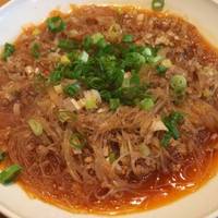 春雨とひき肉の辛子煮込み