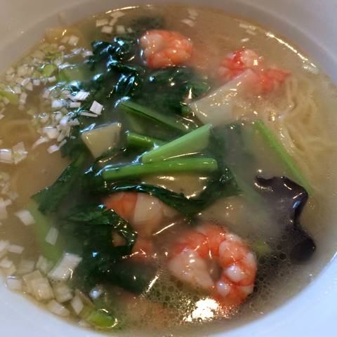 小海老と野菜のあんかけ汁そば