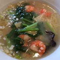 小海老と野菜のあんかけ汁そば