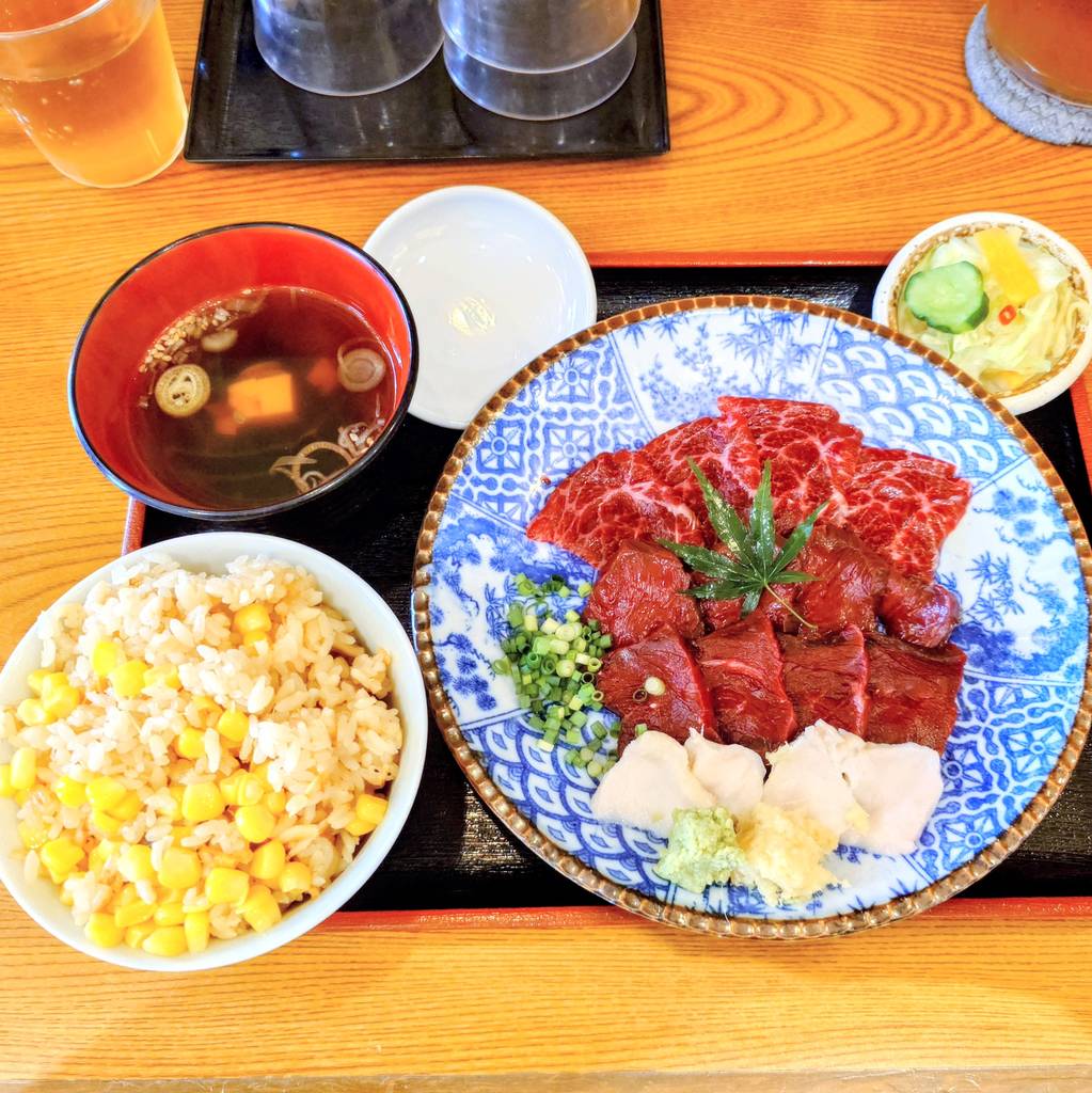 くじら刺身(上)定食