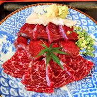 くじら肉刺身　刺身3種盛り