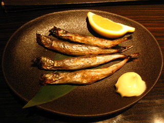子持ちししゃもの炙り