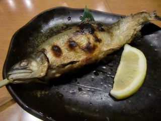 鮎の炭火焼き