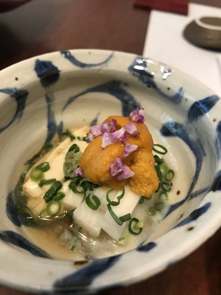 生湯葉と春掘り長芋