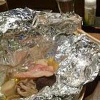 帆立ときのこのホイル焼き