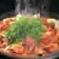 純菜鶏の陶板焼き